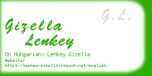 gizella lenkey business card